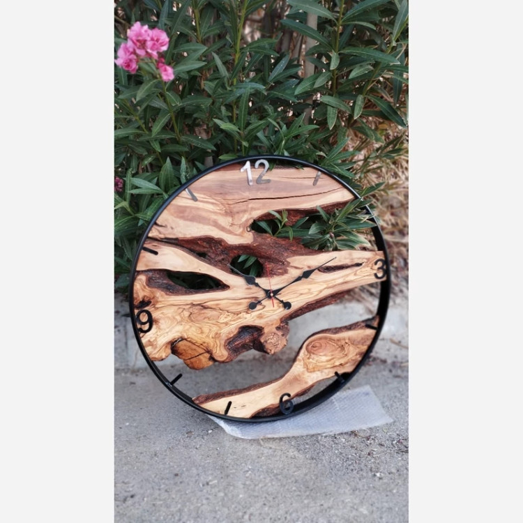 ساعت دیواری دست ساز روستیک ۶۰ سانتیمتر(توضیحات خوانده شود)