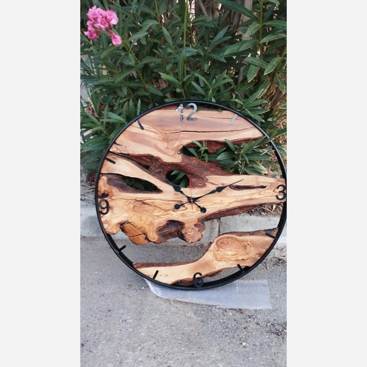 ساعت دیواری دست ساز روستیک ۶۰ سانتیمتر(توضیحات خوانده شود)